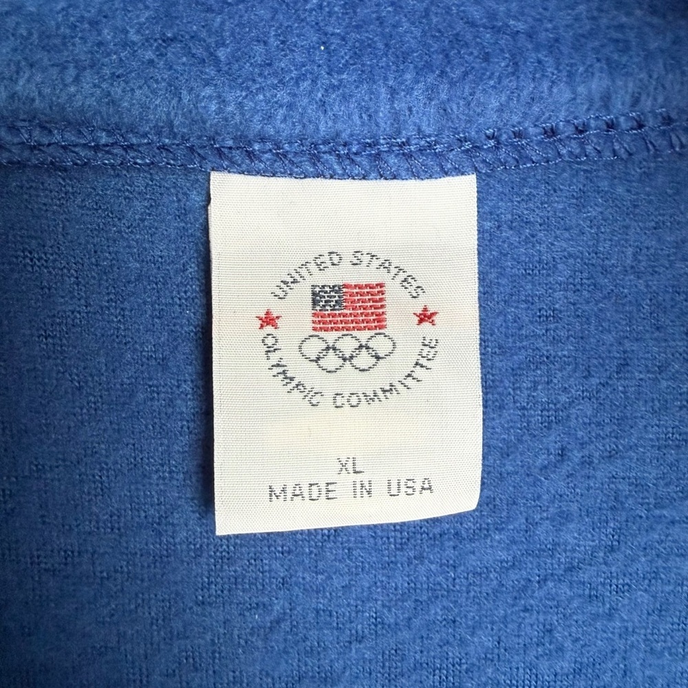 U.S. Olympic Committee USA Blue Fleece Vest Full-Zip Men's Size XL Made in USA - Picture 5 of 5